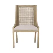 Lioren Dining Set – Natural Wood & Rattan Simplicity