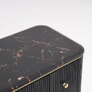 Vanity Dressing Table – Marble-Effect Top with Gold Legs