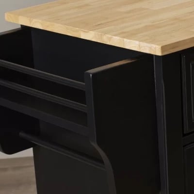 Talya Wide Rolling Kitchen Island