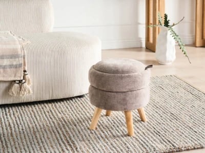 Picture of Ottoman Cocoon - Natural wood