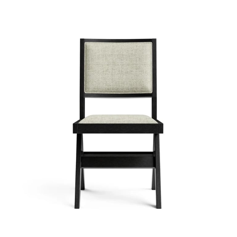 Livano Dining Set – Natural Wood Table with Metal Legs