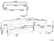 Picture of Norrea Corner Sofa – Natural Wood Frame with Adjustable Headrests