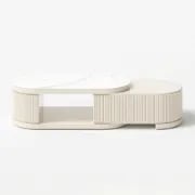 Picture of Eclipse Oval Extendable Coffee Table – Natural Wood