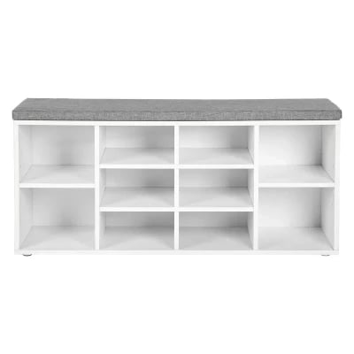 صورة كوبلا مقعد تخزين الأحذية - أبيض