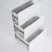 صورة مولار – مكتب خشب طبيعي مزود بتخزين متعدد الأدراج وخزانة متحركة