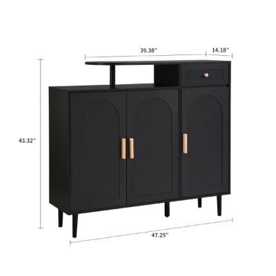 Noirette – Luxury Modern Natural Wood Shoe Cabinet