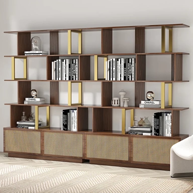 Picture of Loria bookcase - natural wood - multi-use