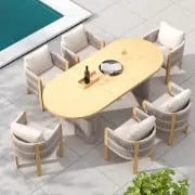 Picture of Veridian outdoor dining set – Natural Wood