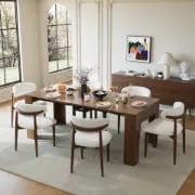 Picture of Elio Curved Back Dining Chair – Elegant Form with Treated Natural Wood