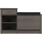 Picture of Giral 12 Pair Shoe Storage Bench - Black