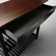 Moppi Solid Wood kitchen Island With Shelves