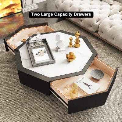 صورة لونا  طاولة قهوة مودرن - خشب طبيعي