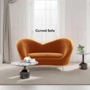 Picture of Royal Velvet Curved Sofa 2-Seater