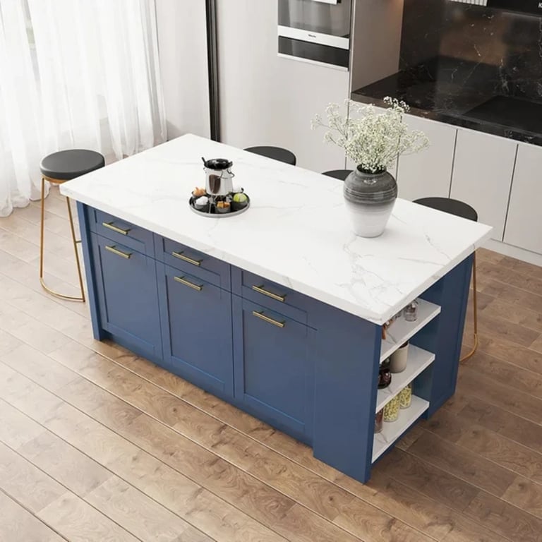 Grata Kitchen Island with Storage