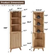 Picture of Bronze Natural wood Bathroom Cabinet