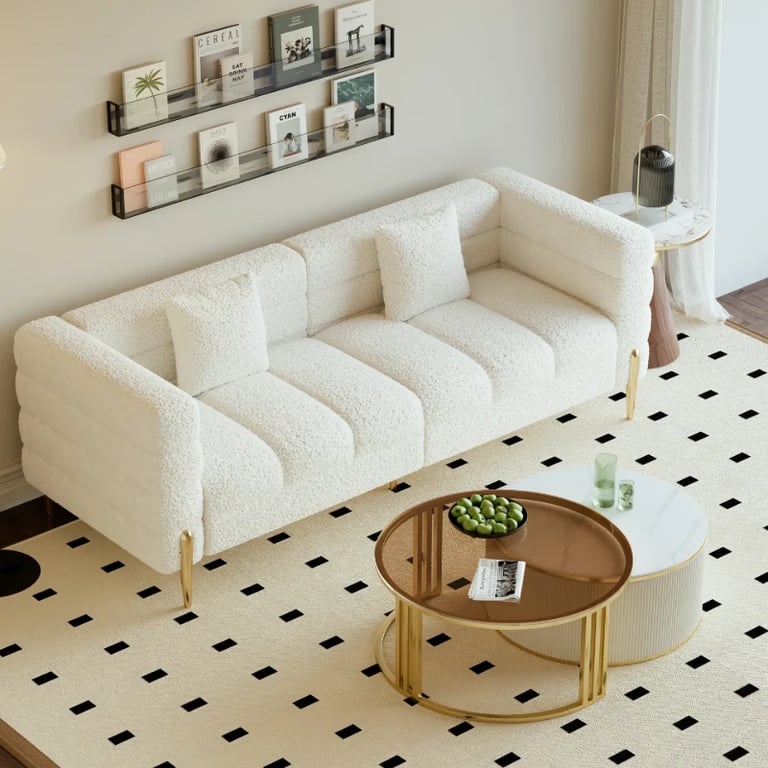 Liora set  with a natural wood base