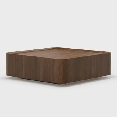 صورة طاولة القهوة المربعة لونادو – خشب طبيعي بلون بني أنيق
