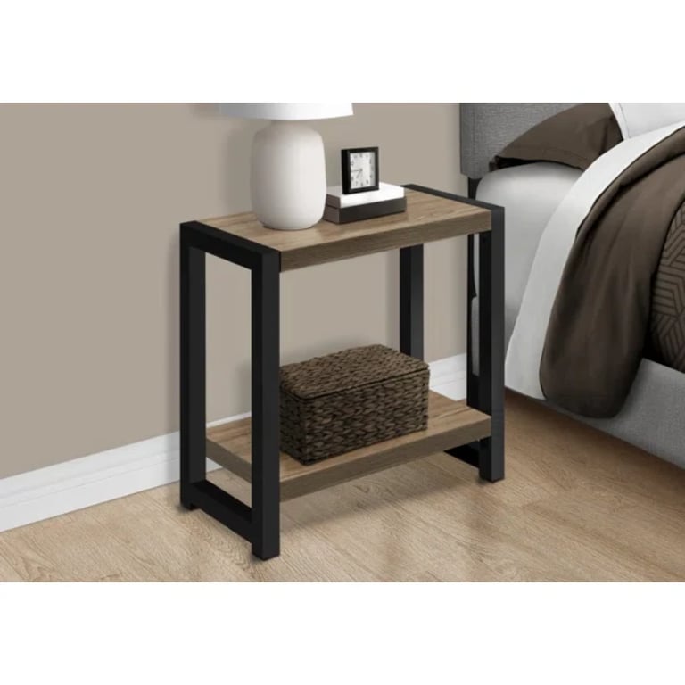 Picture of Brulotte Natural wood Side table - One shelf