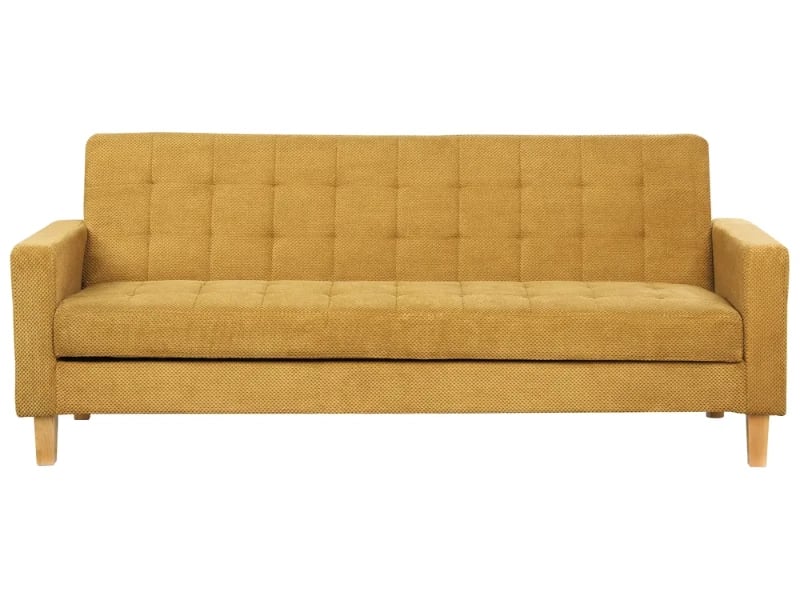 Mirelle – Modern Convertible Sofa with Natural Wood Frame