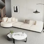 Picture of Sandro L-Shaped Sectional – Natural Wood