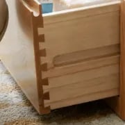 Picture of Perla Coffee Table – Natural Wood & Rattan with Storage Drawers