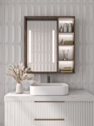 Picture of Cavea – Smart LED Bathroom Mirror Cabinet with Storage Shelves