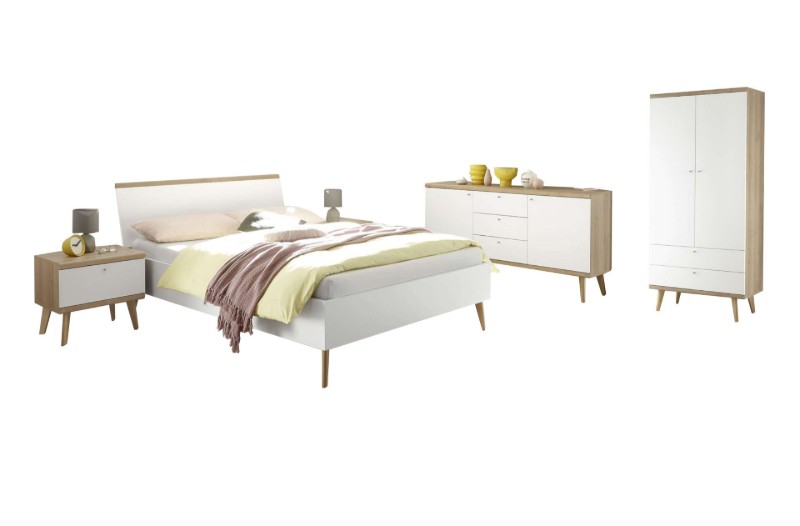 Picture of Norda Bedroom Set 4 Piece - Natural Wood