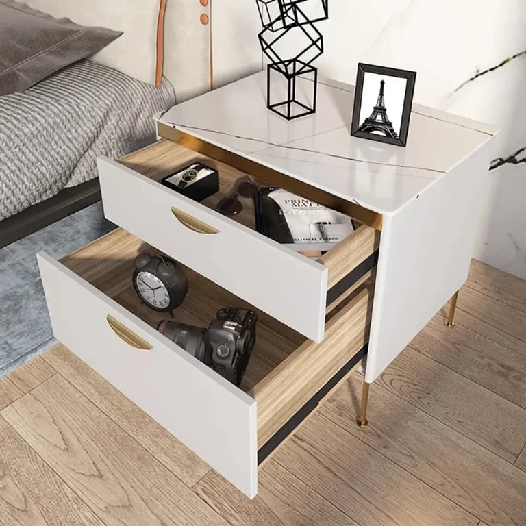 Picture of Fera Modern White Nightstand