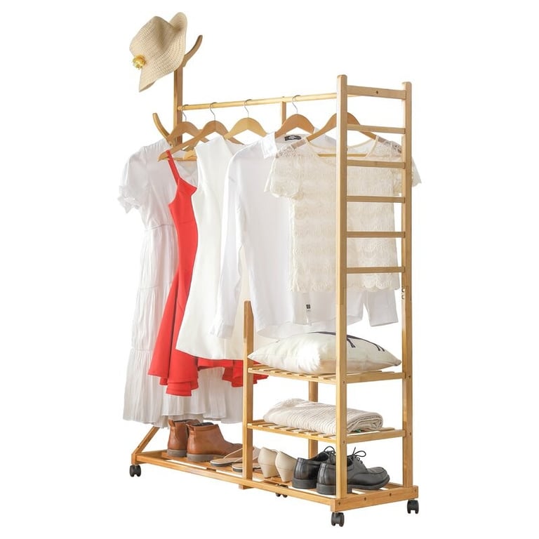 Munsey Rolling Clothes Rack