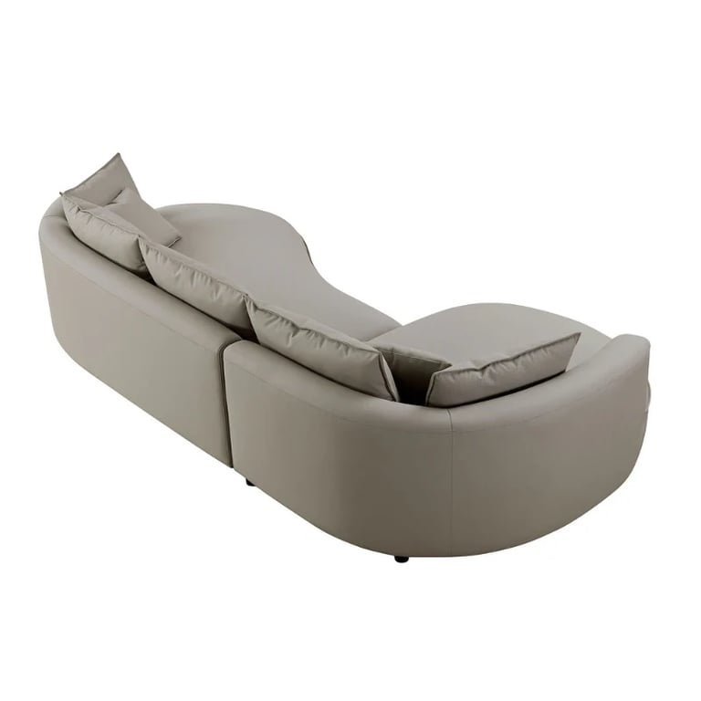 صورة كنبة مركاتو الركنية – قاعدة من الخشب الطبيعي