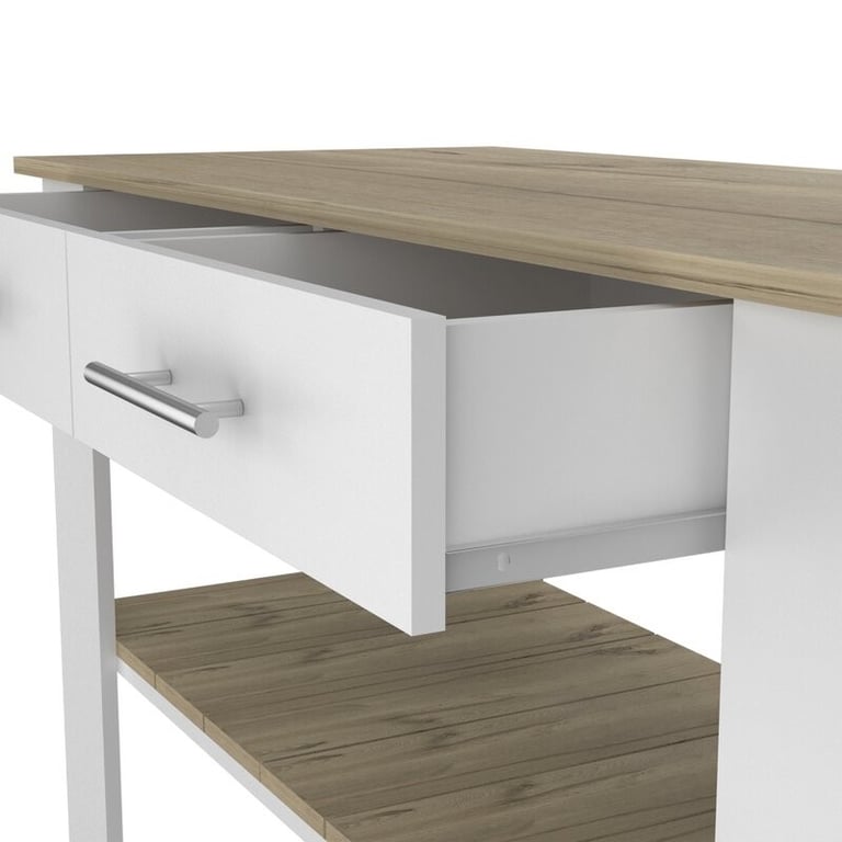 Langi Kitchen Island with Locking Wheels