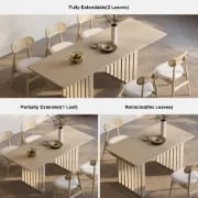 Viora Extendable Dining Table – Natural Wood
