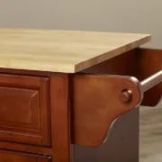 Talya Wide Rolling Kitchen Island