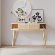 Elara Console Table – Natural Wood