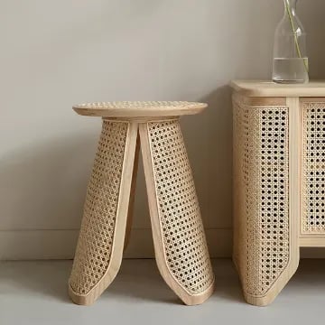 Picture of Cavy Rattan Side table with Natural wood