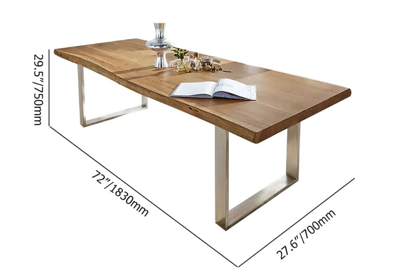 Picture of Igloo Dining table - Natural wood with Metal