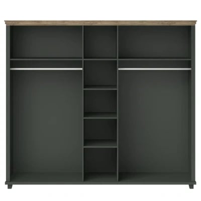 صورة دولاب إمانويلا خشب طبيعي مع مرآه