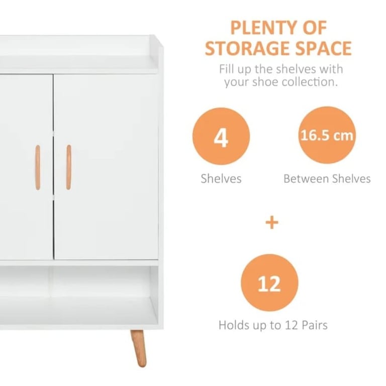 Picture of Rosta White Shoe Storage Cabinet