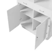 صورة إڤوك– مكتبة خشب طبيعي مزودة بأبواب وأدراج