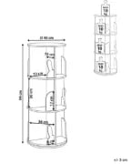 Bambou Kids Natural wood  Rotating Storage Shelf.