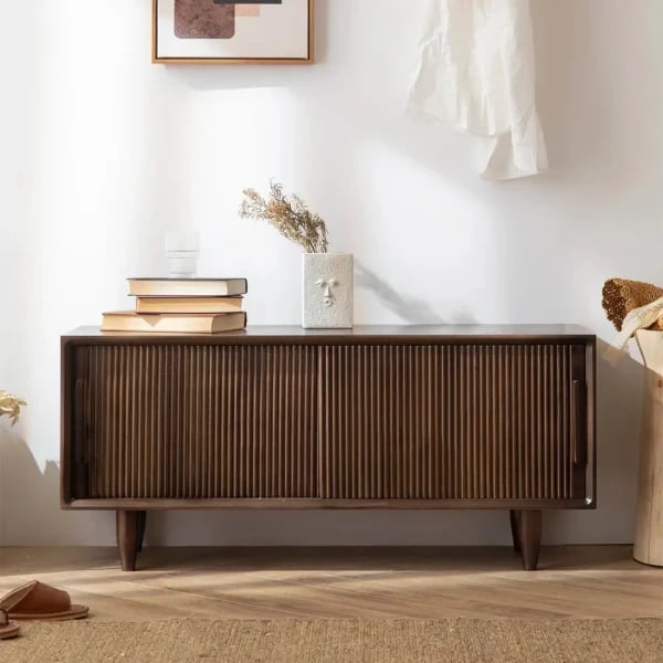 Ravello - Fluted Natural Wood Sideboard