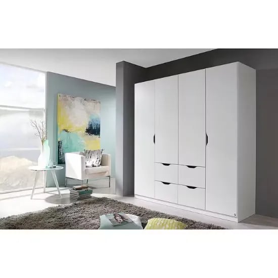 Picture of Freiham revolving door wardrobe natural wood