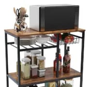 Slushy Rolling Kitchen Island with Metal Frame