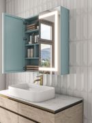 صورة لسترا – خزانة مرآة حمام ليد مع تخزين متعدد الوظائف