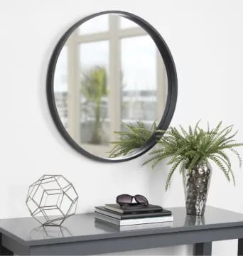Picture of Round Wall Mirror in black