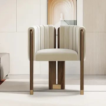 Picture of Arlin Modern Accent Chair – Natural Wood  & Steel Accents