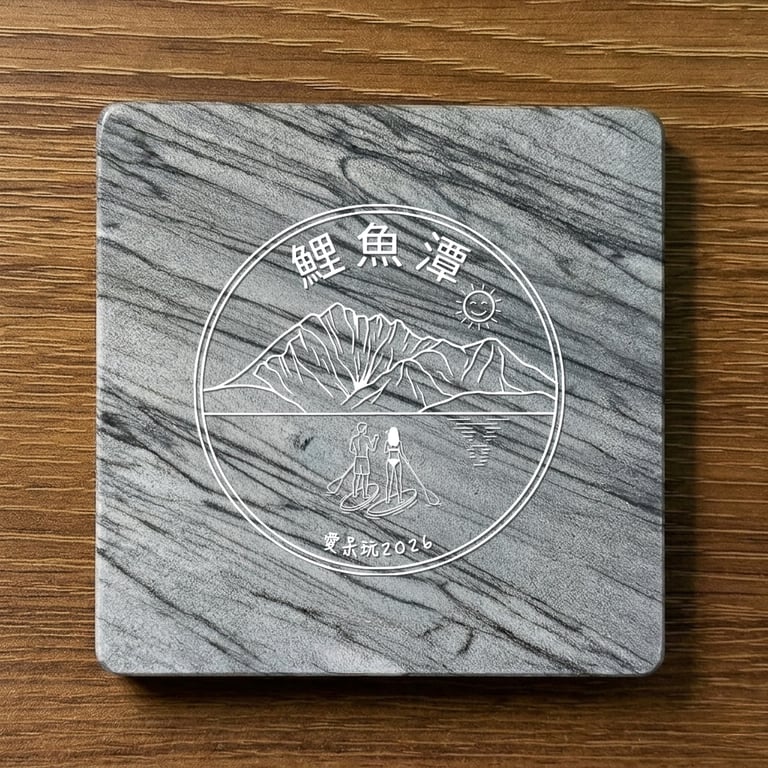 鯉魚潭限定紀念杯墊