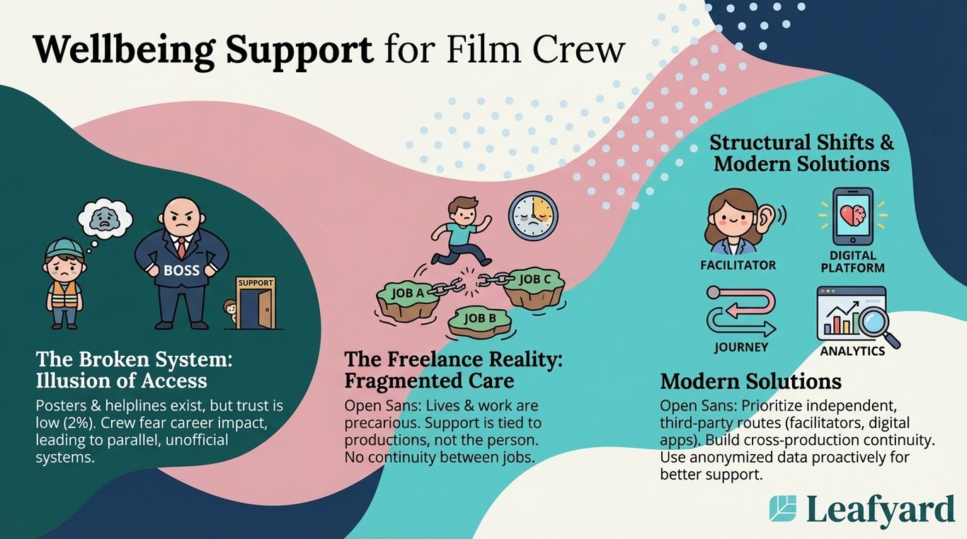Wellbeing Support for Film Crew illustration