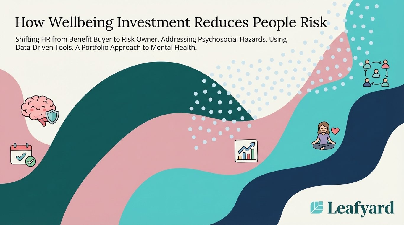 How Wellbeing Investment Reduces People Risk illustration