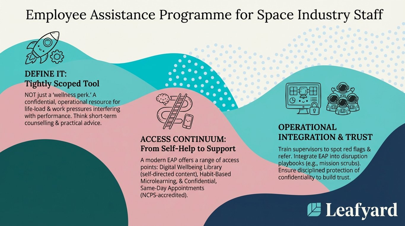 Employee Assistance Programme for Space Industry Staff illustration